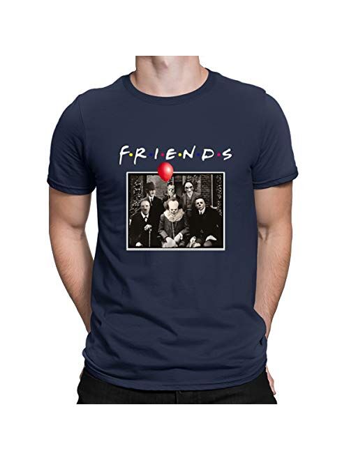 Friends Horror Halloween T-Shirt Michael Myers Jason Horror Scary Movies Gift Tee Shirt for Women Men