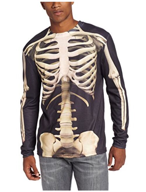 Faux Real Halloween 3D Skeleton Photo-Realistic Long Sleeve T-Shirt