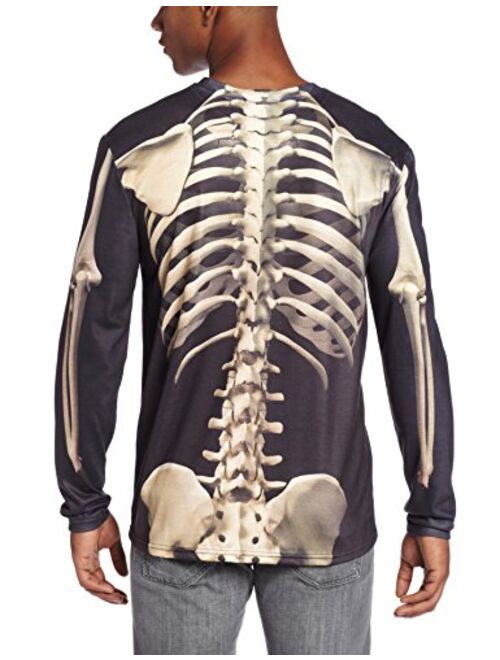 Faux Real Halloween 3D Skeleton Photo-Realistic Long Sleeve T-Shirt