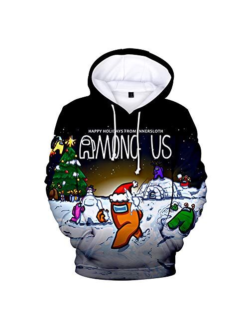 WAWNI Among Us 3D Printing Hoodie Sweatshirt Men and Women Casual Streetwear Jacket Plus Size XXS-4XL (3D7,4XL)