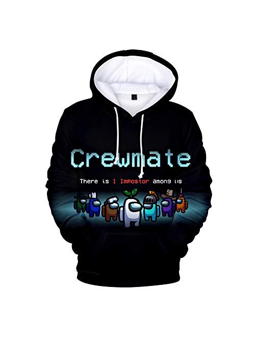 WAWNI Among Us 3D Printing Hoodie Sweatshirt Men and Women Casual Streetwear Jacket Plus Size XXS-4XL (3D7,4XL)