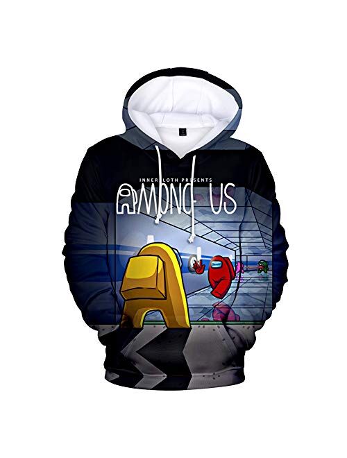 WAWNI Among Us 3D Printing Hoodie Sweatshirt Men and Women Casual Streetwear Jacket Plus Size XXS-4XL (3D7,4XL)