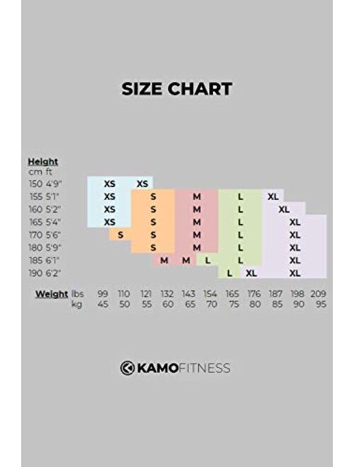 Kamo Fitness High Waist Athletic Yoga Shorts Tummy Control Workout Running