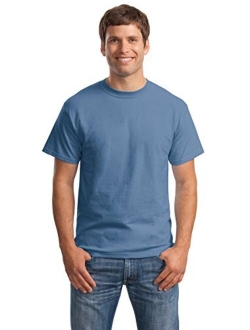 5180 Cotton Solid Short Sleeve Crew Neck T-Shirt