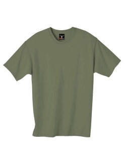 5180 Cotton Solid Short Sleeve Crew Neck T-Shirt