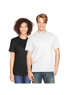 5180 Cotton Solid Short Sleeve Crew Neck T-Shirt