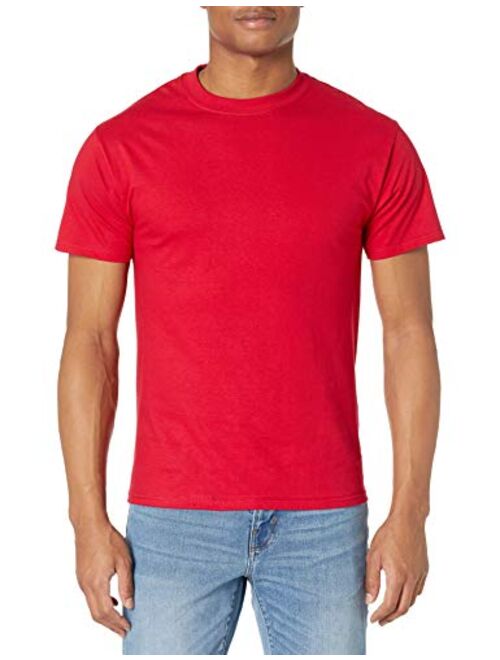 Hanes 5180 Cotton Solid Short Sleeve Crew Neck T-Shirt