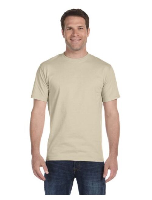 Hanes 5180 Cotton Solid Short Sleeve Crew Neck T-Shirt