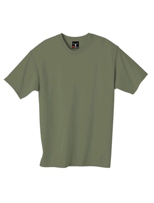 Hanes 5180 Cotton Solid Short Sleeve Crew Neck T-Shirt