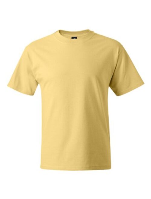 Hanes 5180 Cotton Solid Short Sleeve Crew Neck T-Shirt