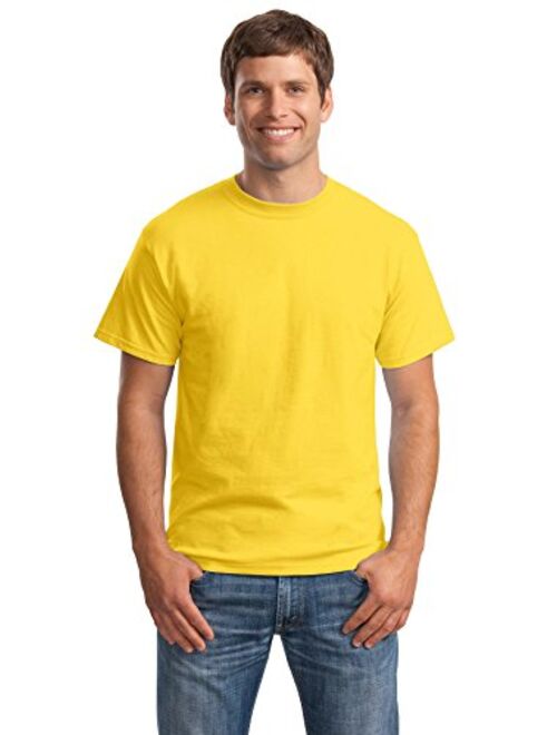 Hanes 5180 Cotton Solid Short Sleeve Crew Neck T-Shirt