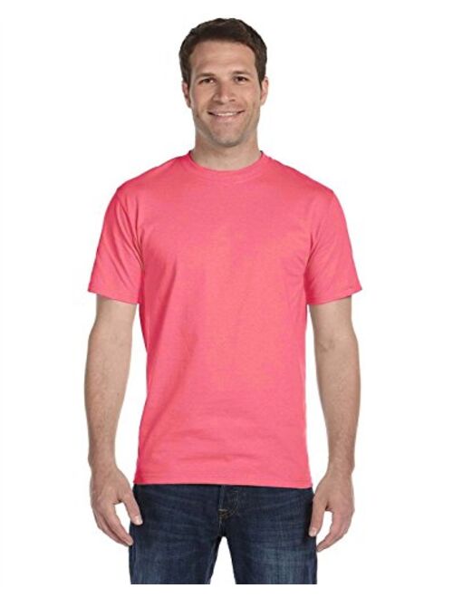 Hanes 5180 Cotton Solid Short Sleeve Crew Neck T-Shirt