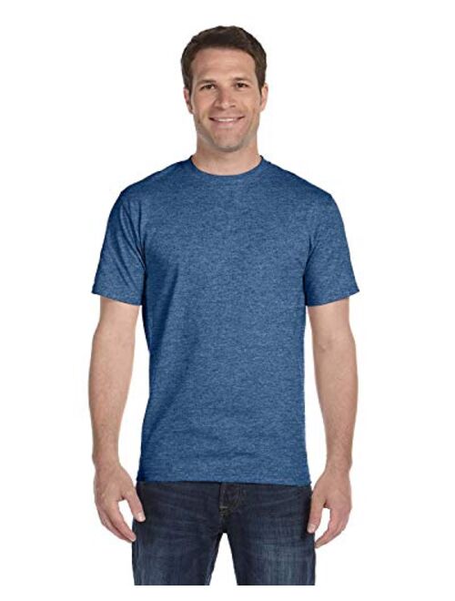 Hanes 5180 Cotton Solid Short Sleeve Crew Neck T-Shirt