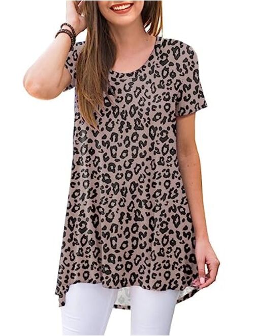 AWULIFFAN Women's Summer Sleeveless V-Neck T-Shirt Tunic Tops Blouse Shirts