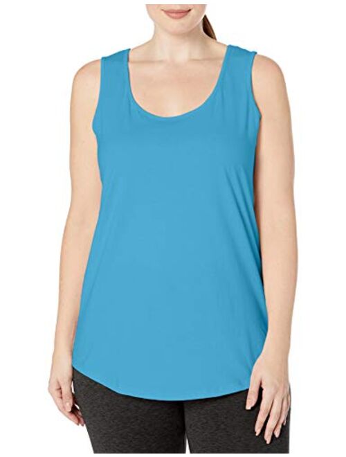 Just My Size Women's Plus-Size Shirt-Tail Tank Top