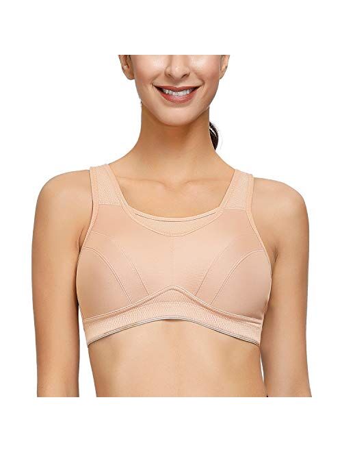 SUUKSESS Women Open Back Strappy Sports Bra Criss Cross Backless