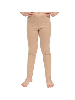 Stretch is Comfort Cotton Girl's and Women's Footless Leggings Made in The USA