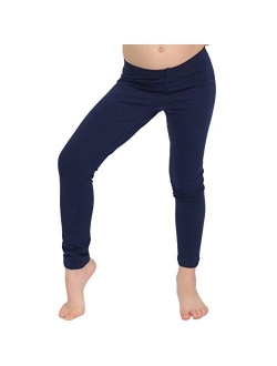 Stretch is Comfort Cotton Girl's and Women's Footless Leggings Made in The USA