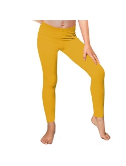 Stretch is Comfort Cotton Girl's and Women's Footless Leggings Made in The USA