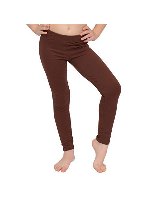 Stretch is Comfort Cotton Girl's and Women's Footless Leggings Made in The USA