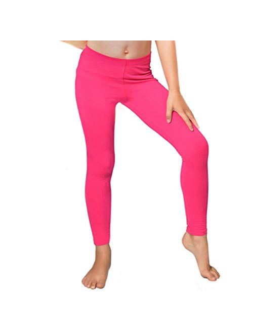 Stretch is Comfort Cotton Girl's and Women's Footless Leggings Made in The USA