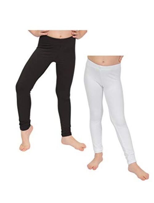 Stretch is Comfort Cotton Girl's and Women's Footless Leggings Made in The USA