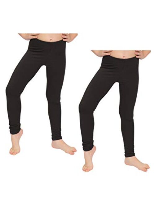 Stretch is Comfort Cotton Girl's and Women's Footless Leggings Made in The USA