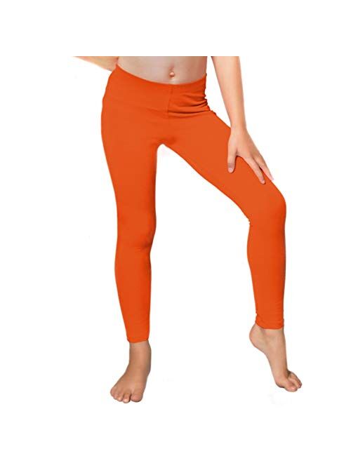 Stretch is Comfort Cotton Girl's and Women's Footless Leggings Made in The USA