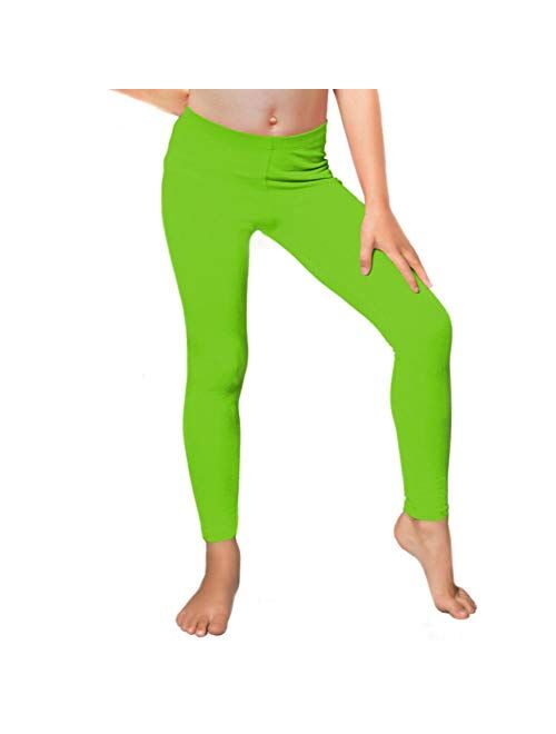 Stretch is Comfort Cotton Girl's and Women's Footless Leggings Made in The USA