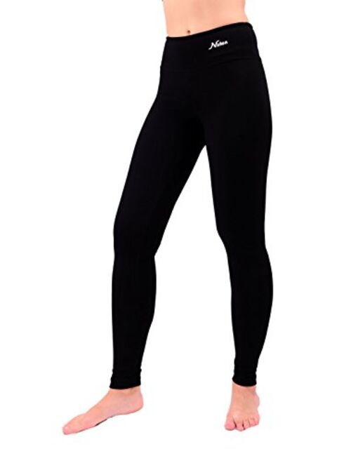 NIRLON Leggings for Women High Waist Workout Yoga Pants Ankle Length R&Plus Size