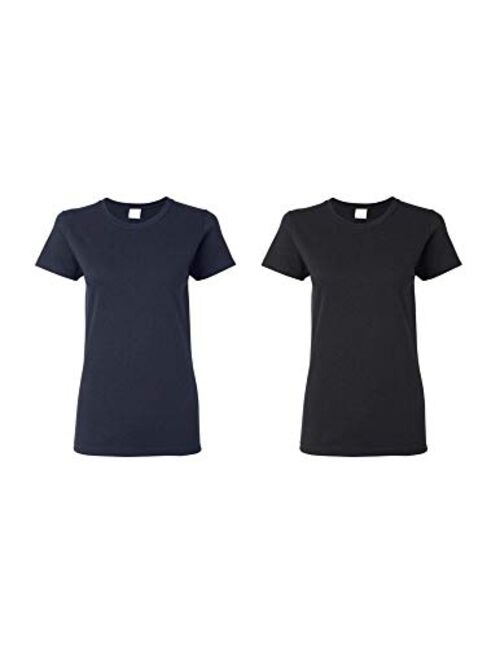 Gildan Women's Heavy Cotton Adult T-Shirt, 2-Pack