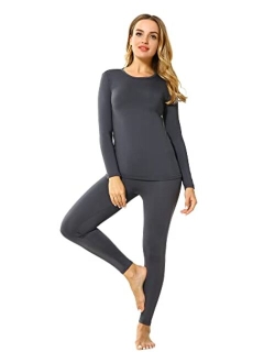 ViCherub Thermal Underwear Set for Women Long Johns Base Layer Fleece Lined Top Bottom