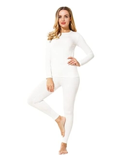 ViCherub Thermal Underwear Set for Women Long Johns Base Layer Fleece Lined Top Bottom