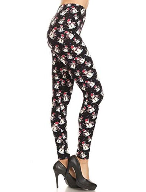 Leggings Depot Ultra Soft Christmas Holiday Fashion Print Leggings