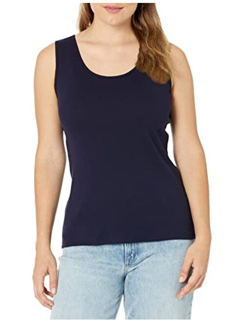 Hanes Black Cotton Pull On Tank Top