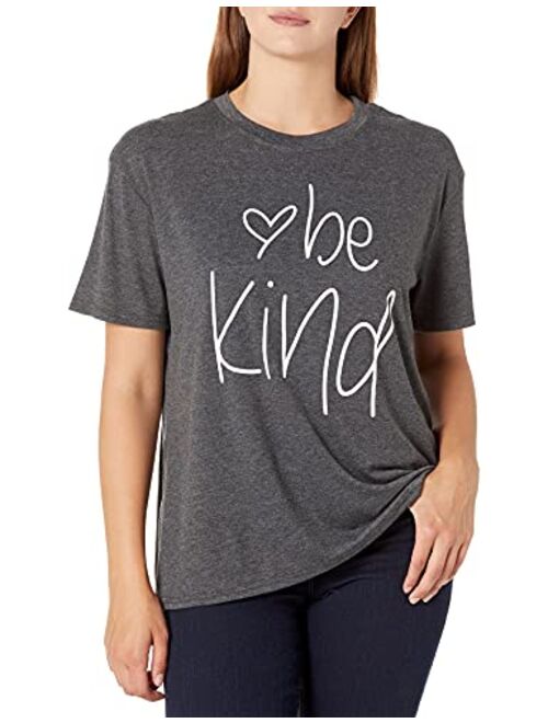 Womens Be Kind T Shirt Summer Letter Print Short Sleeve Loose Tops Inspirational Graphic Tees