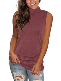 Jescakoo V Neck Tank Tops for Women Casual Sleeveless Shirts Loose Fit