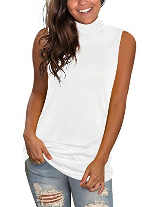 Jescakoo V Neck Tank Tops for Women Casual Sleeveless Shirts Loose Fit