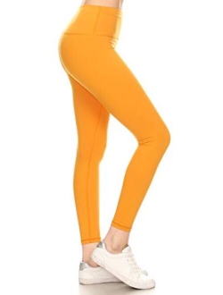 High Waisted Solid Yoga Leggings