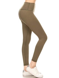 High Waisted Solid Yoga Leggings