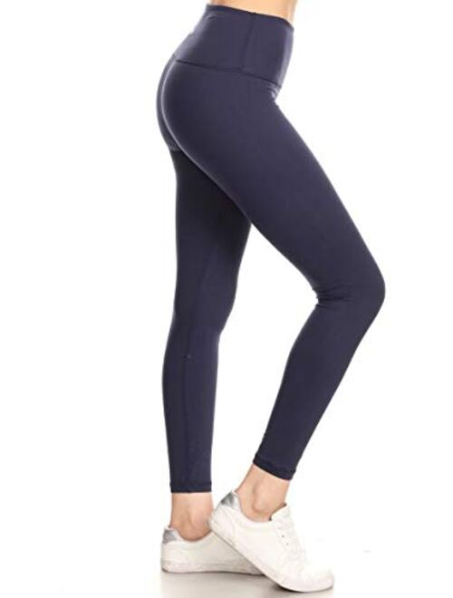 Leggings Depot High Waisted Solid Yoga Leggings