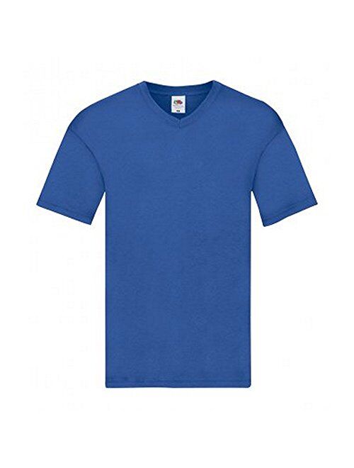 Fruit of The Loom Mens Cotton Solid Short Sleeve Original V Neck T-Shirt