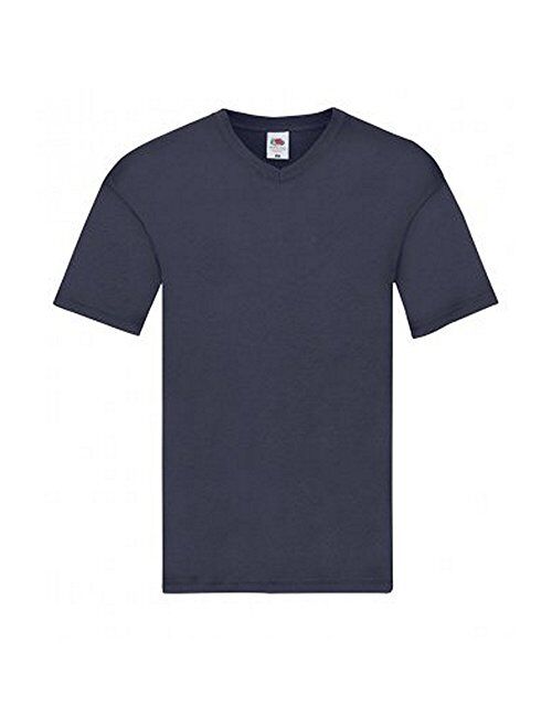 Fruit of The Loom Mens Cotton Solid Short Sleeve Original V Neck T-Shirt