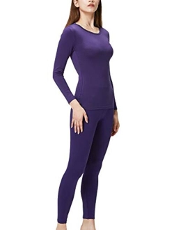 DEVOPS Women's Thermal Underwear Long Johns Top & Bottom Set