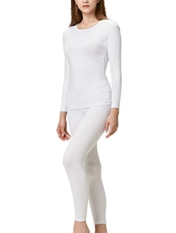 DEVOPS Women's Thermal Underwear Long Johns Top & Bottom Set