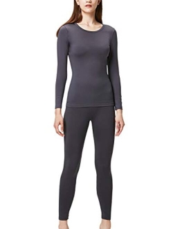 DEVOPS Women's Thermal Underwear Long Johns Top & Bottom Set