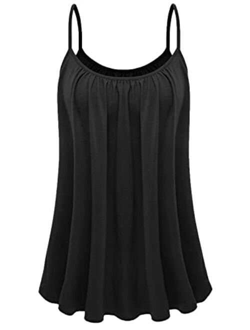 7th Element Plus Size Tank Tops Camisole Cami Sleeveless Shirt for Women