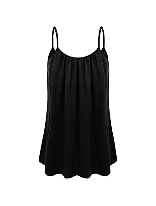 7th Element Plus Size Tank Tops Camisole Cami Sleeveless Shirt for Women