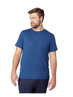 Mens Polyester Solid Cool Short Sleeve Crew T-Shirt