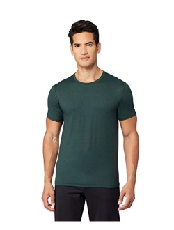 Mens Polyester Solid Cool Short Sleeve Crew T-Shirt